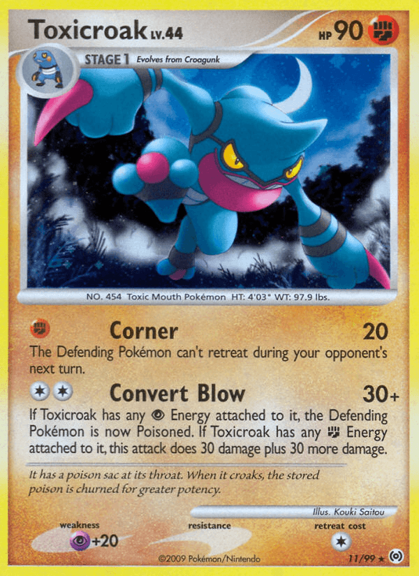 Toxicroak Pokemon card